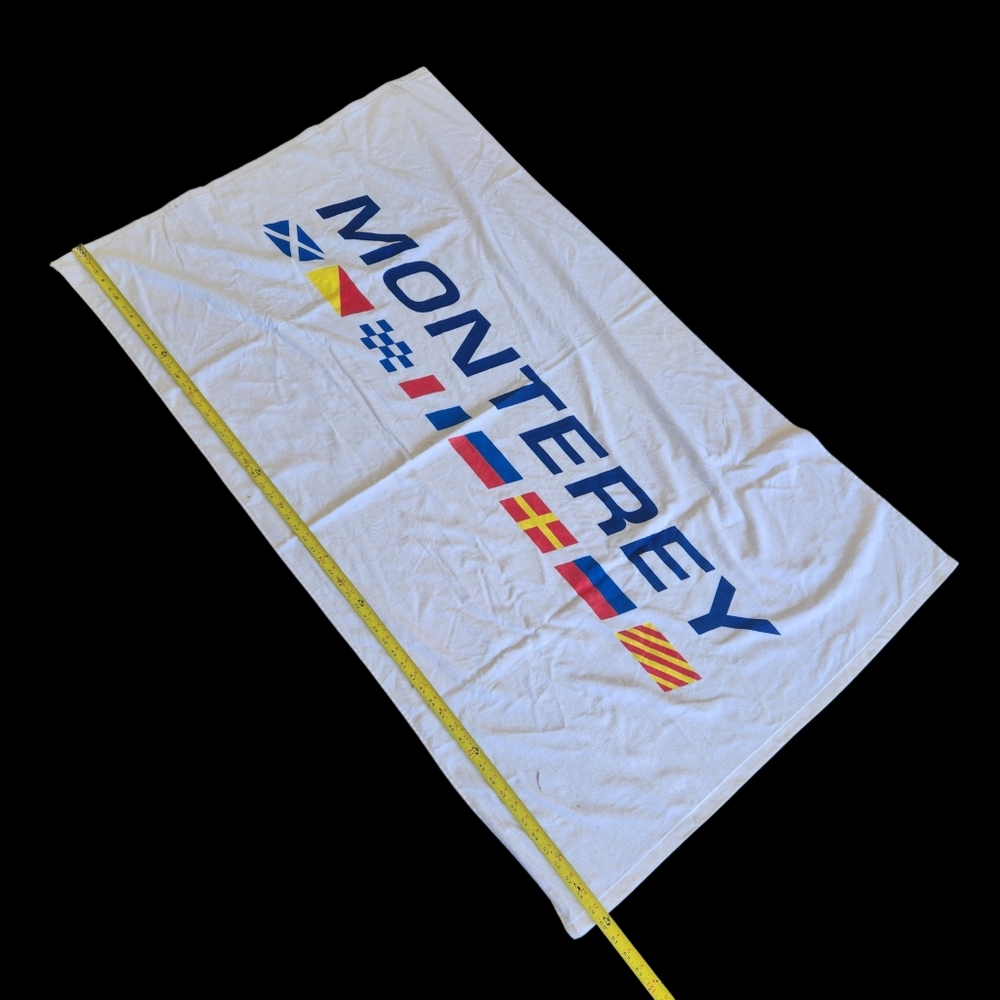 Monterey Boats Nautical Flags  Large Beach Towel Yachting Sport Boat 60"×36" - Picture 7 of 12